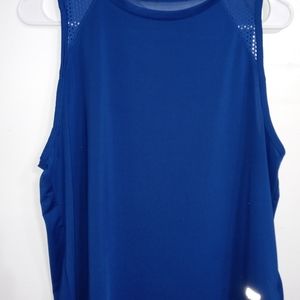 Blue yoga shirt